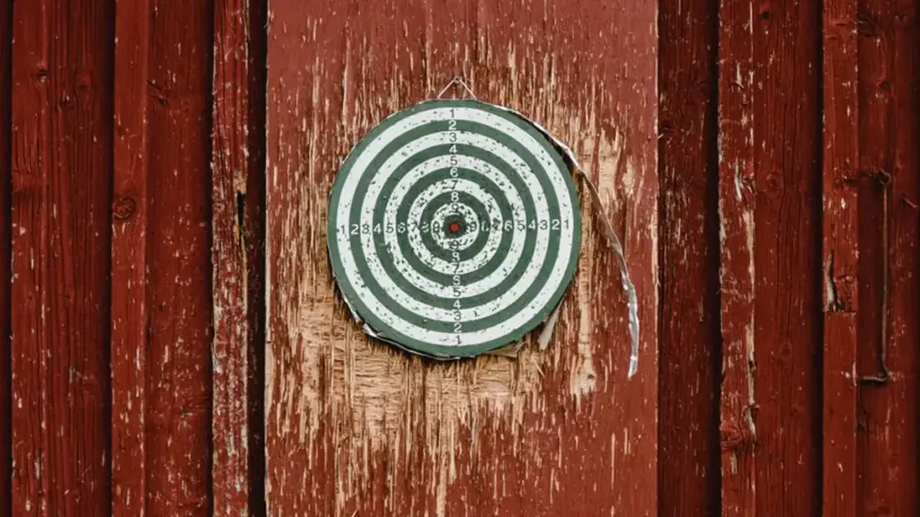 Geräusch dämmen beim Dartboard